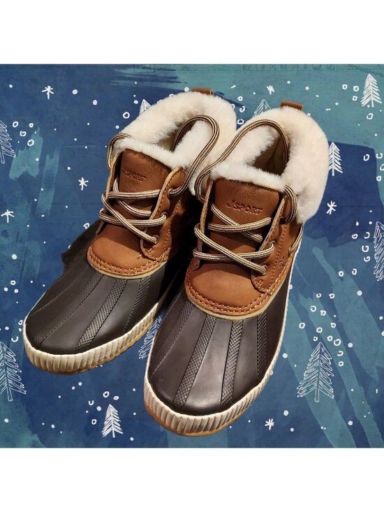 Jsport Shoes - Jsport Mary Women's Size 7 Waterproof Faux Fur Duck Boot, Brown